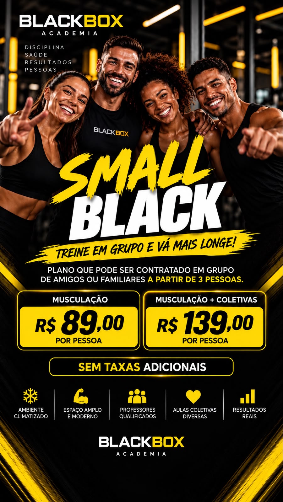 Arte do plano Small Black