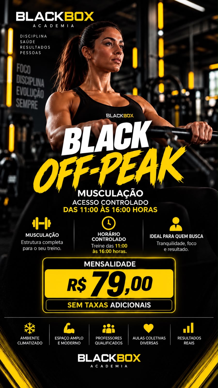 Arte do plano Black Off-Peak