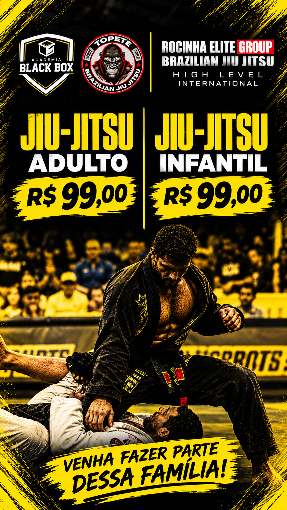 Arte do plano Black Jiu-Jitsu